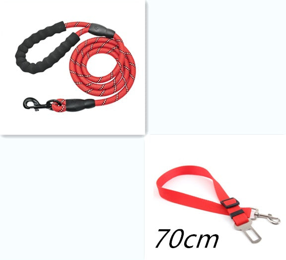 Reflective Dog Leash with Foam Handle — Single & Set Options