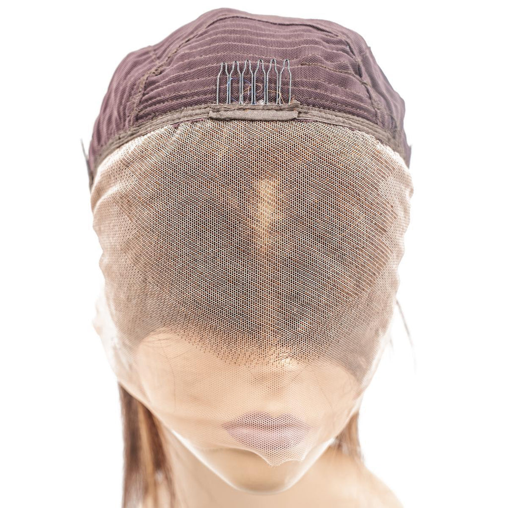 Peluca Bob de Cabello Humano 100% con Encaje Frontal Transparente 13x4 Buttercup