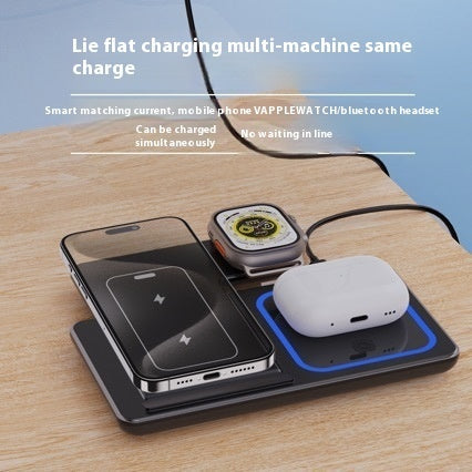 3-in-1 Foldable Wireless Charging Station – 15W Fast Charge