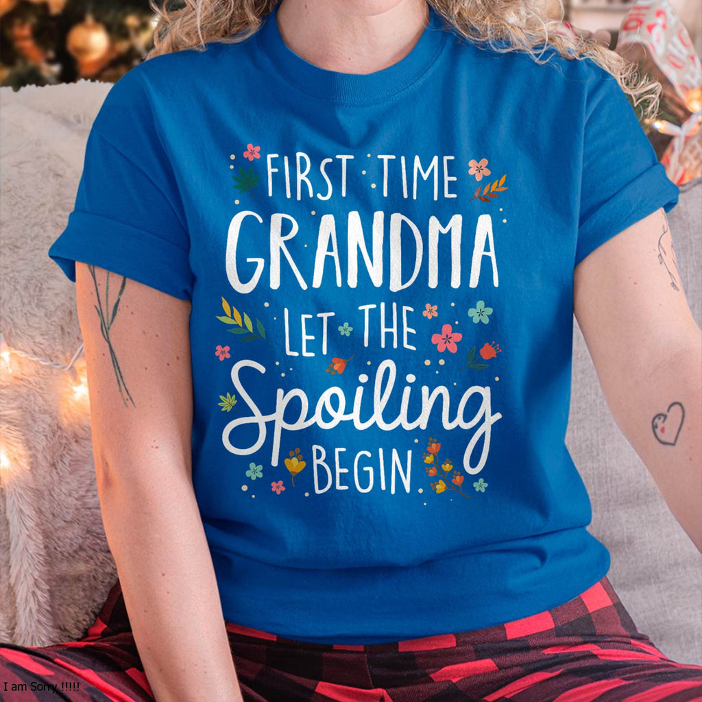 CAMISETA DE ABUELA PRIMERIZA – REGALO PERFECTO PARA NUEVAS ABUELAS - NGHL00 (SKU8-GRA00)