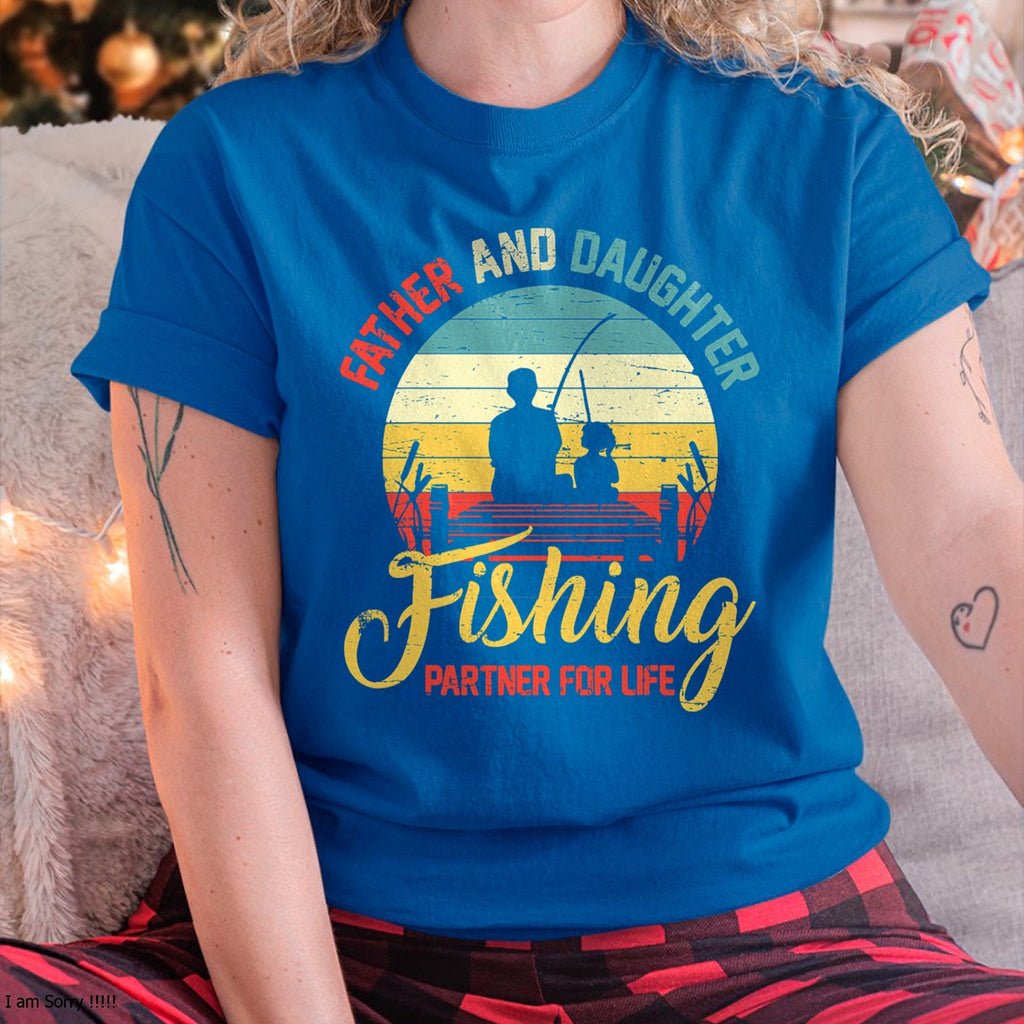 Socio de Pesca de por Vida para Padre e Hija Retro Camiseta a Juego para Papá - Regalos para Hija de Papá - Sudadera con Capucha NGHL00 (SKU-T1410DD-A04)