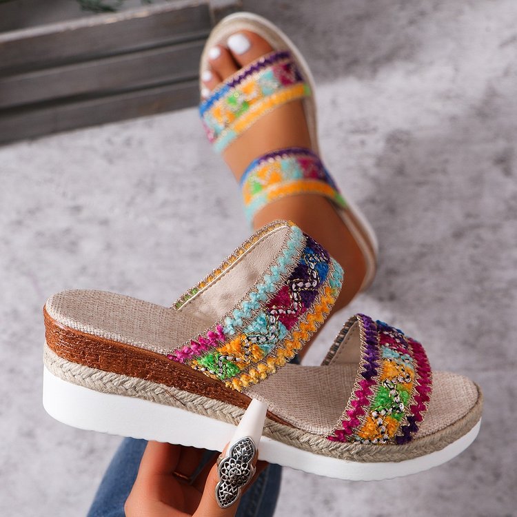Women's Woven Wedge Sandals