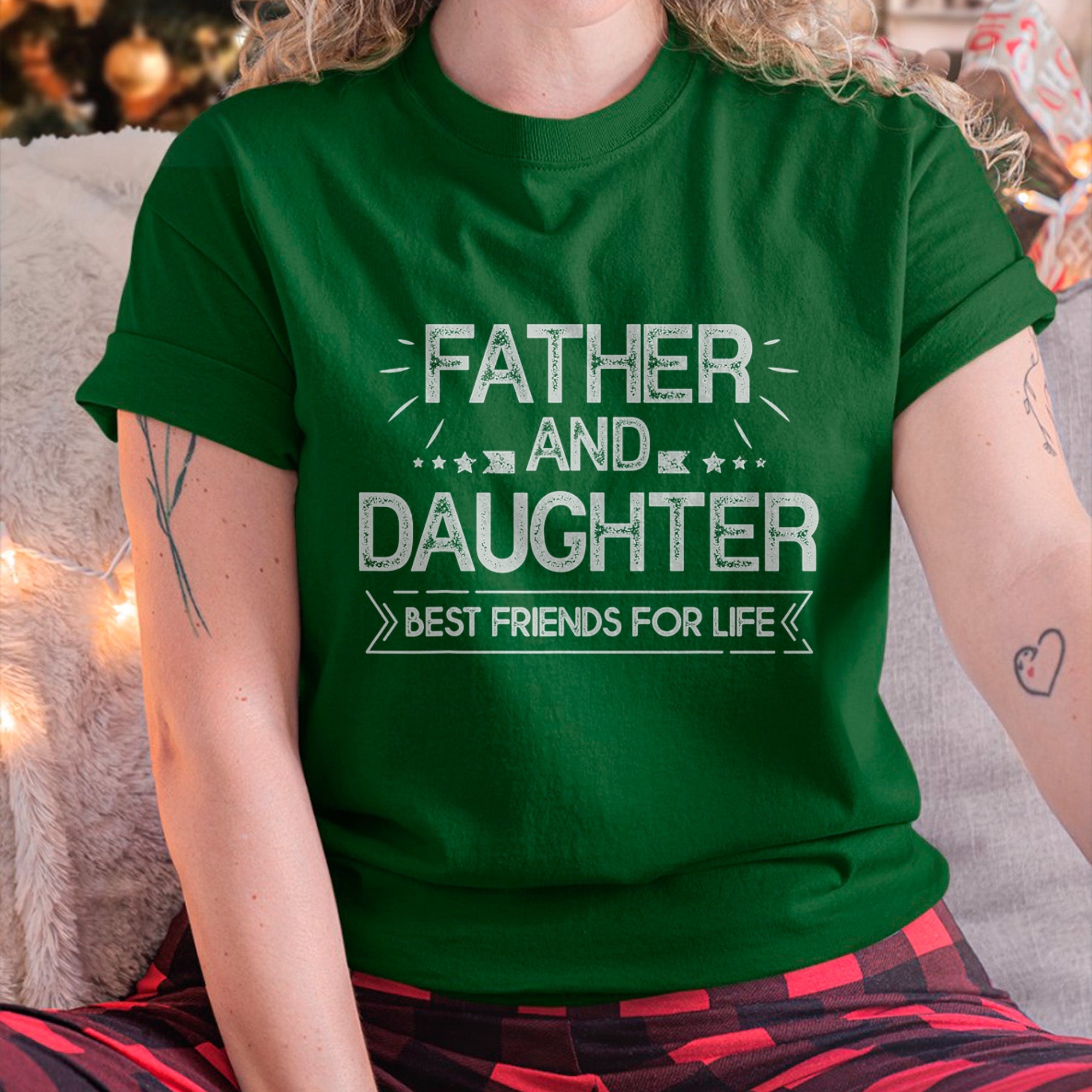 Padre e hija mejores amigos de por vida Camiseta Regalo del Día del Padre - Regalo para hija de papá - Sudadera con capucha NGHL00 (SKU-T1410DD-A02)