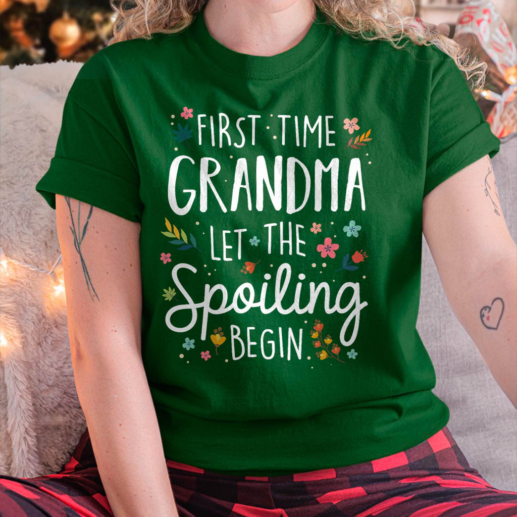 CAMISETA DE ABUELA PRIMERIZA – REGALO PERFECTO PARA NUEVAS ABUELAS - NGHL00 (SKU8-GRA00)