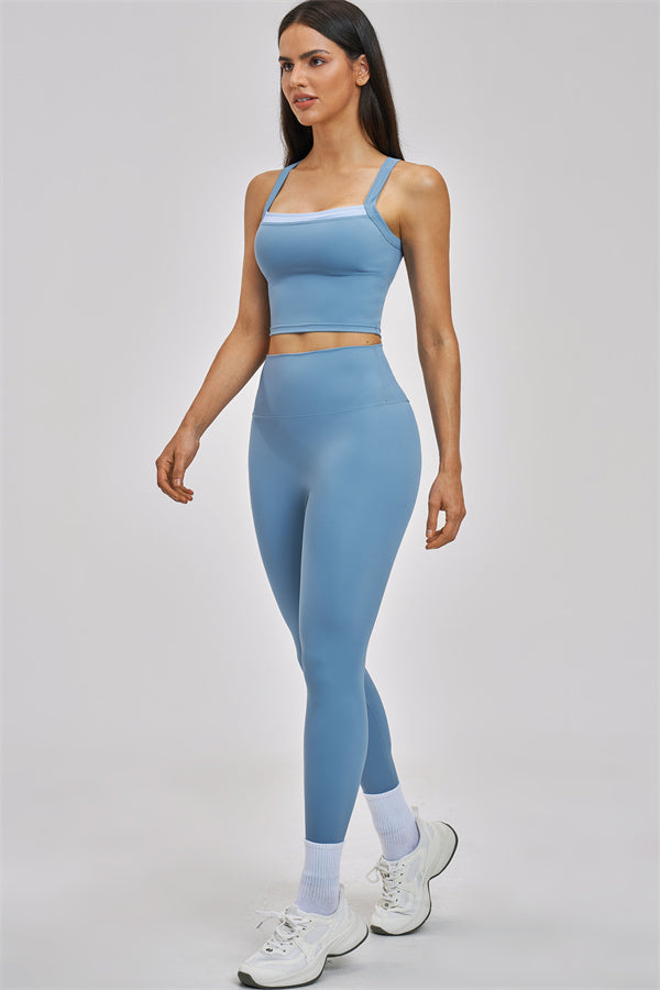 Conjunto de 2 piezas de camiseta de tirantes y leggings Seraphine