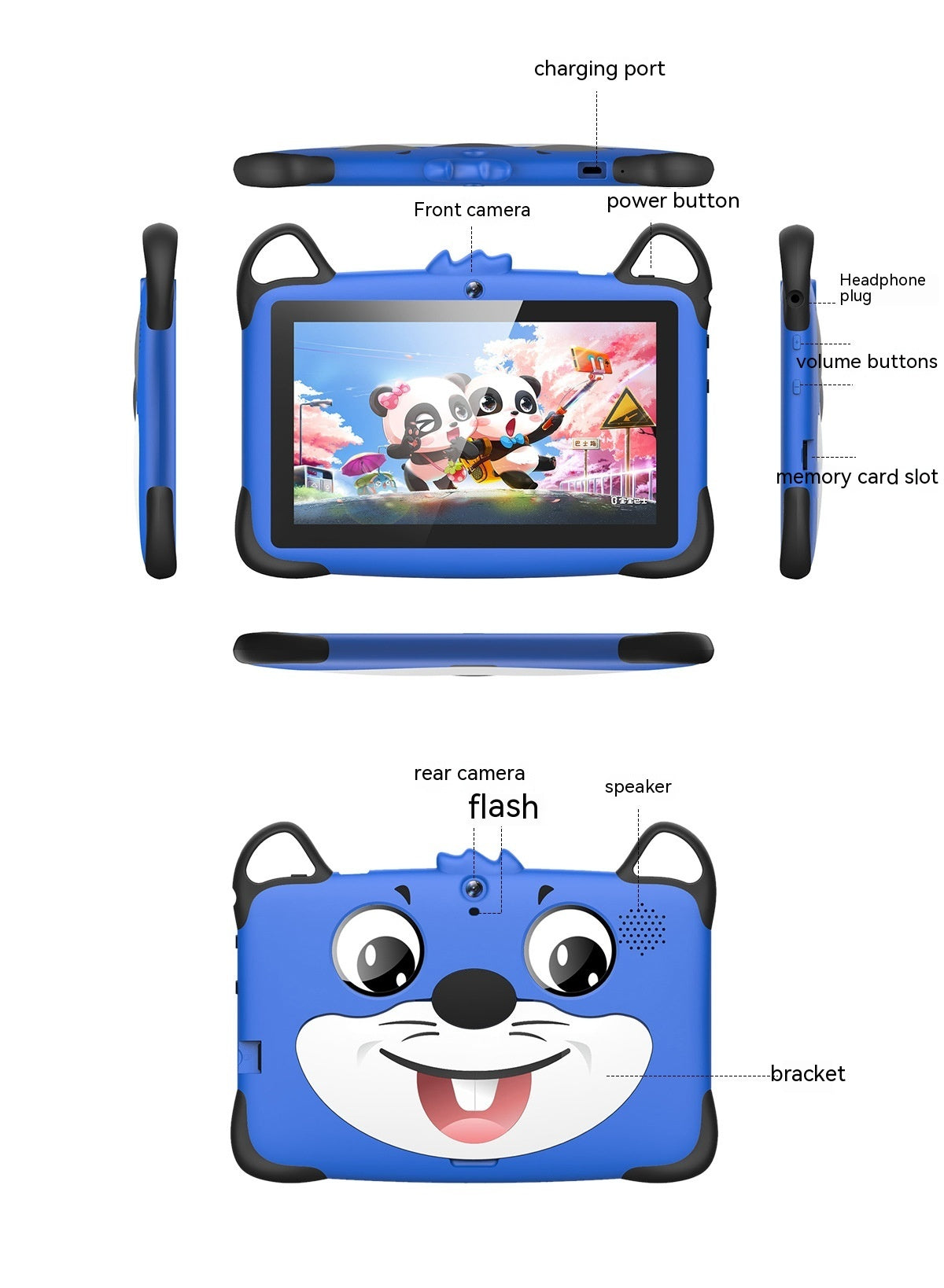 Venta al por mayor de comercio electrónico transfronterizo Android 7 pulgadas Wifi Máquina de aprendizaje inteligente Máquina tutora OEM Tableta para niños