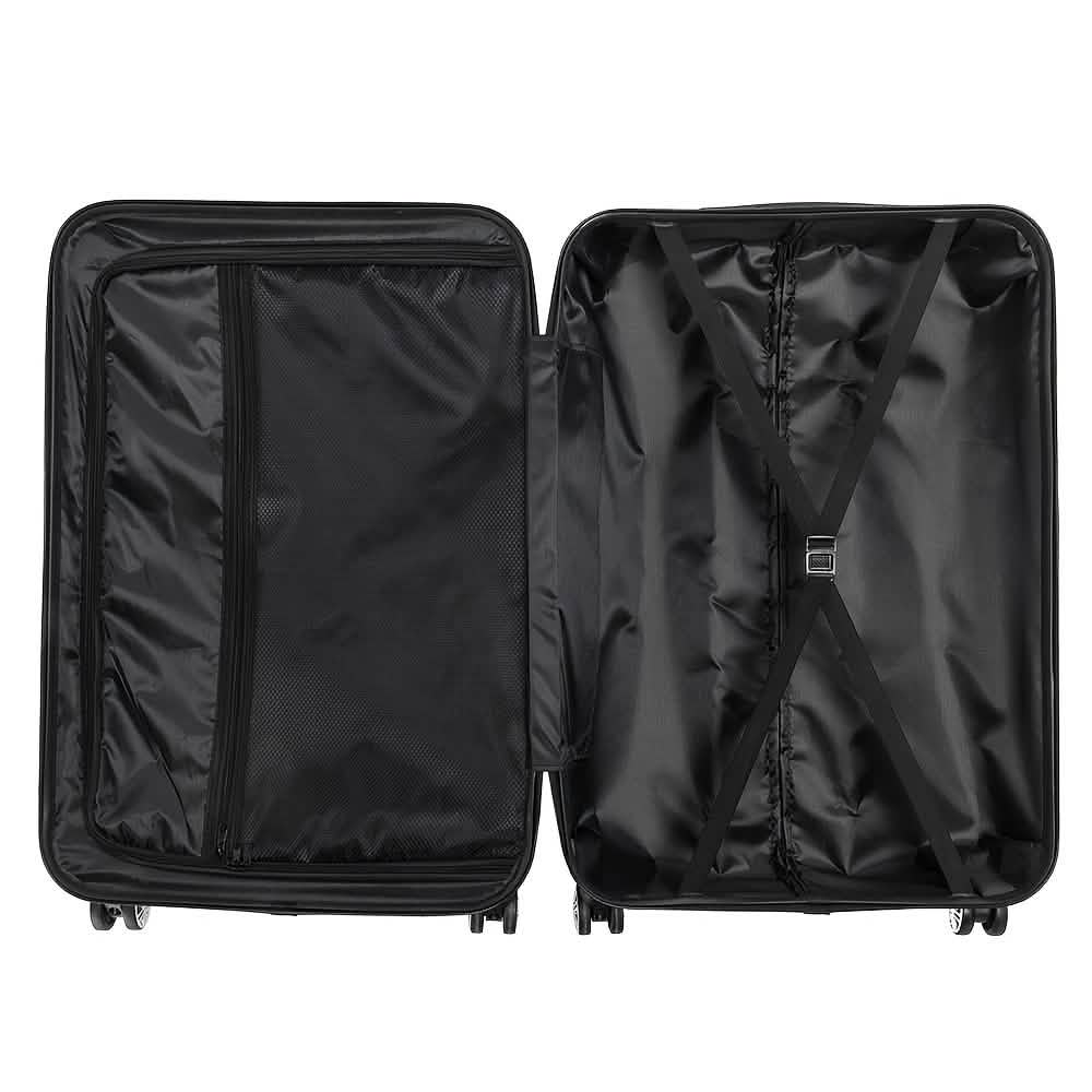 Juego de maletas rígidas de 3 piezas con cerradura TSA – Ruedas giratorias de 360° de 20/24/28 pulgadas