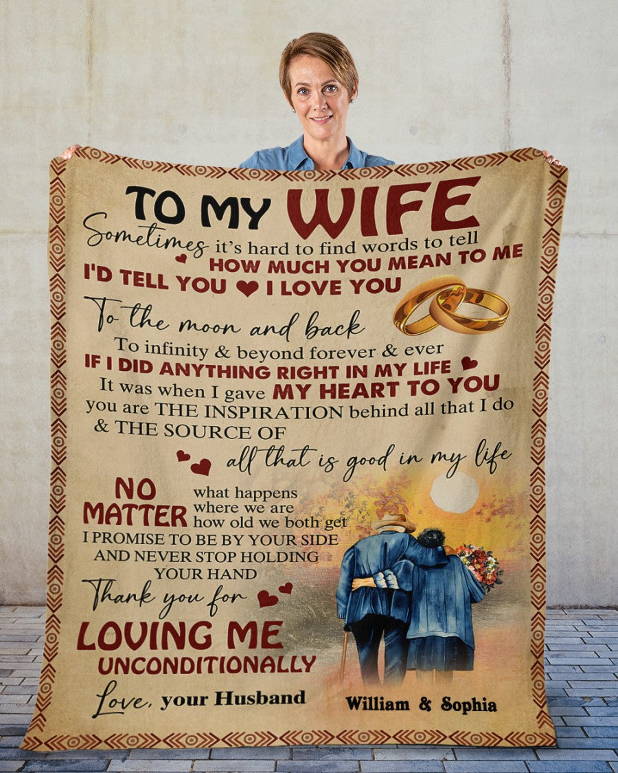 Manta especial para mi esposa, de parte de su esposo