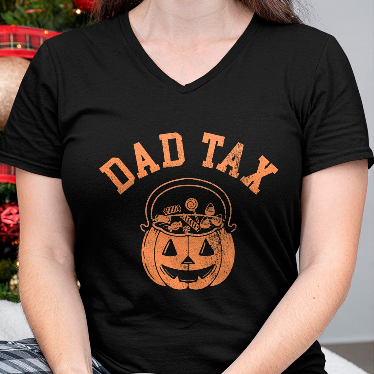 Camiseta "Impuesto de Papá" para Halloween, Dulces, Calabaza, Chiste de Papá - Camiseta/Sudadera con Capucha Unisex de Halloween - NGHL00
