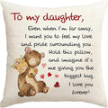 To My Daughter From Mom & Dad Pillow