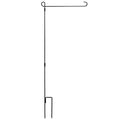 Soporte de mástil para bandera de jardín, asta de bandera, de hierro forjado resistente a la intemperie, para bandera de jardín, pancarta de fiesta, se adapta a banderas de 11.8x17.7 pulgadas