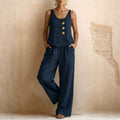 Women's Sleeveless Tank Top & Pants Two-Piece Set