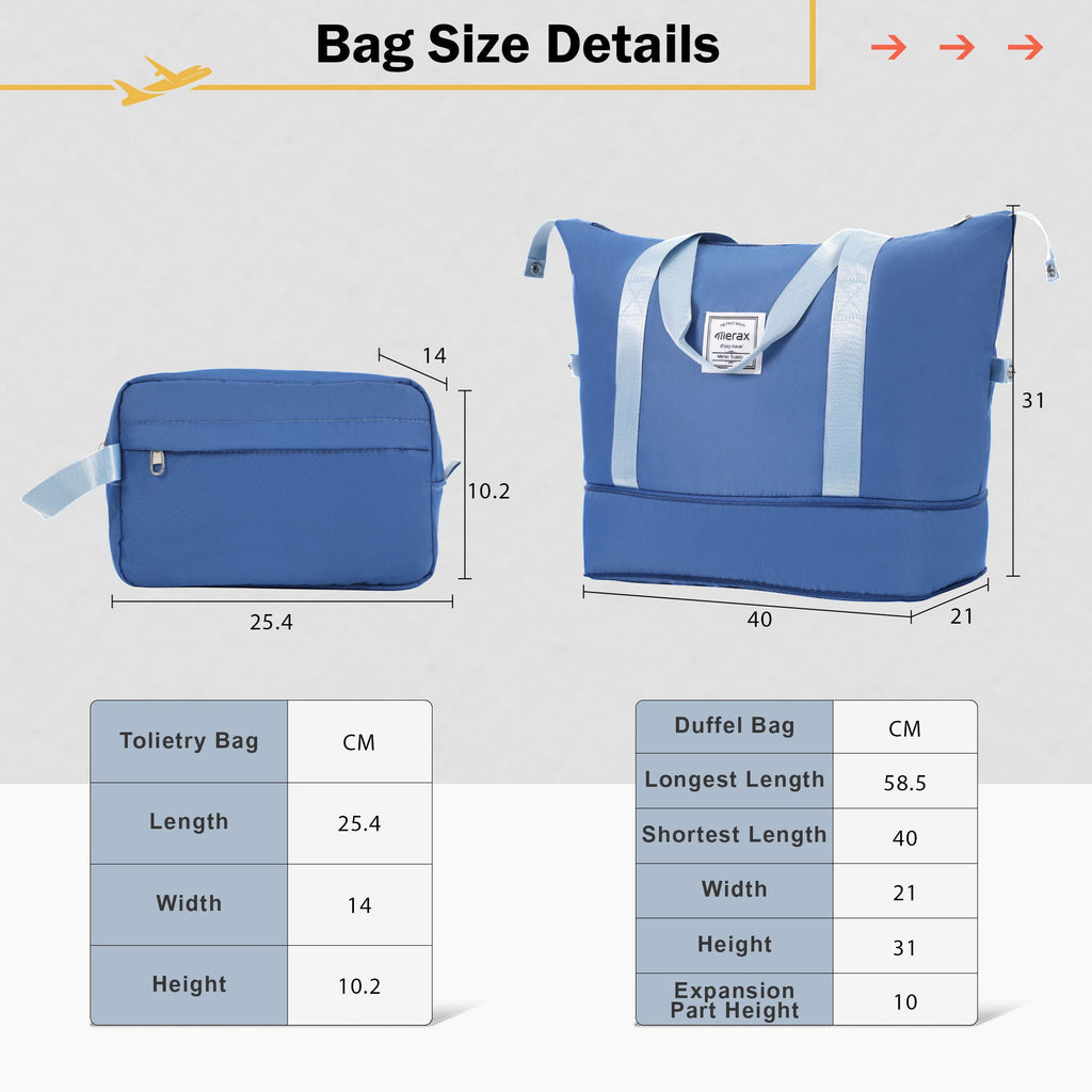 2 Piece Luggage Set With Bags Expanable Spinner Wheels ABS Lightweight Suitcase With Tsa Lock 20" / 24"