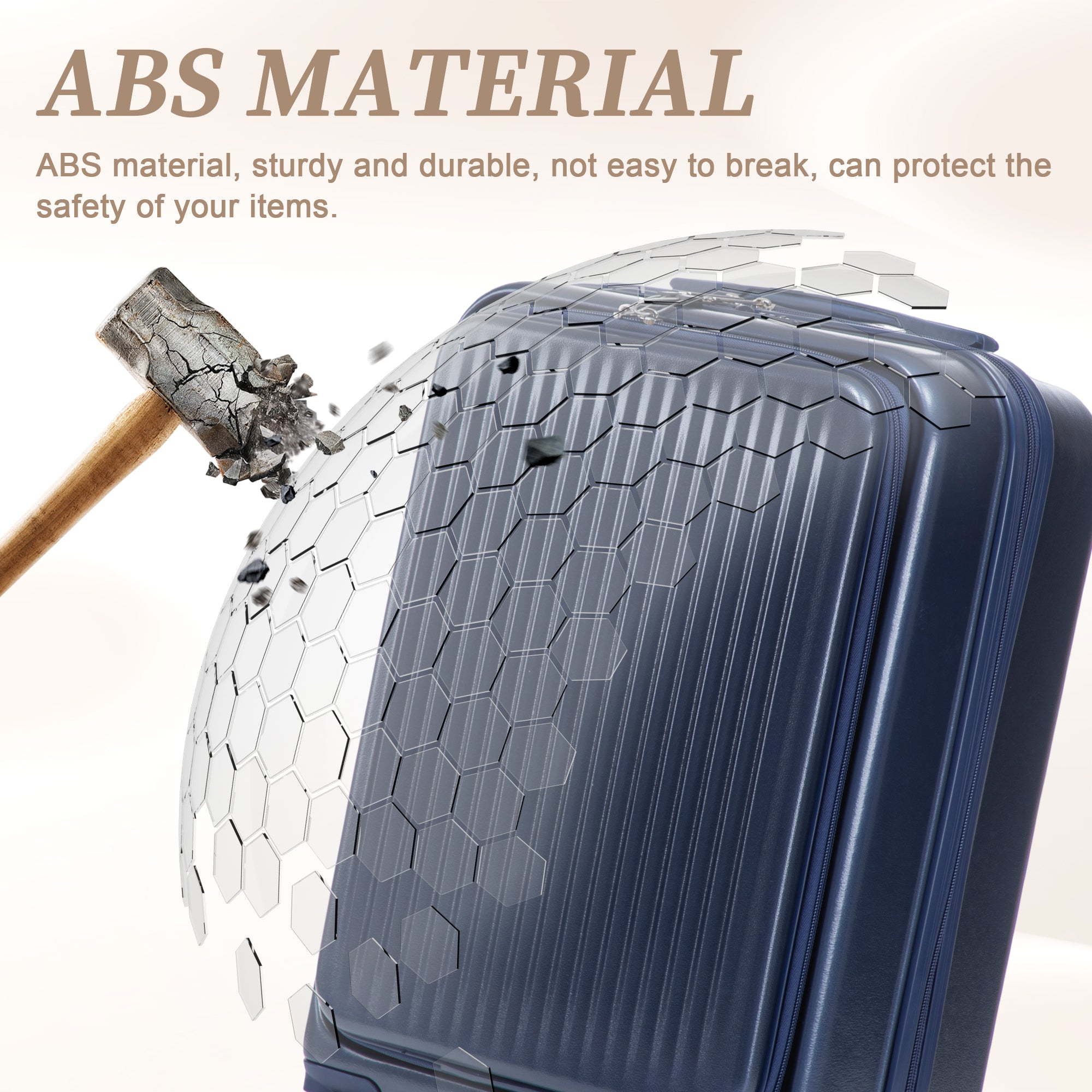 14'/20' 2-Piece ABS Spinner Wheel Luggage Set