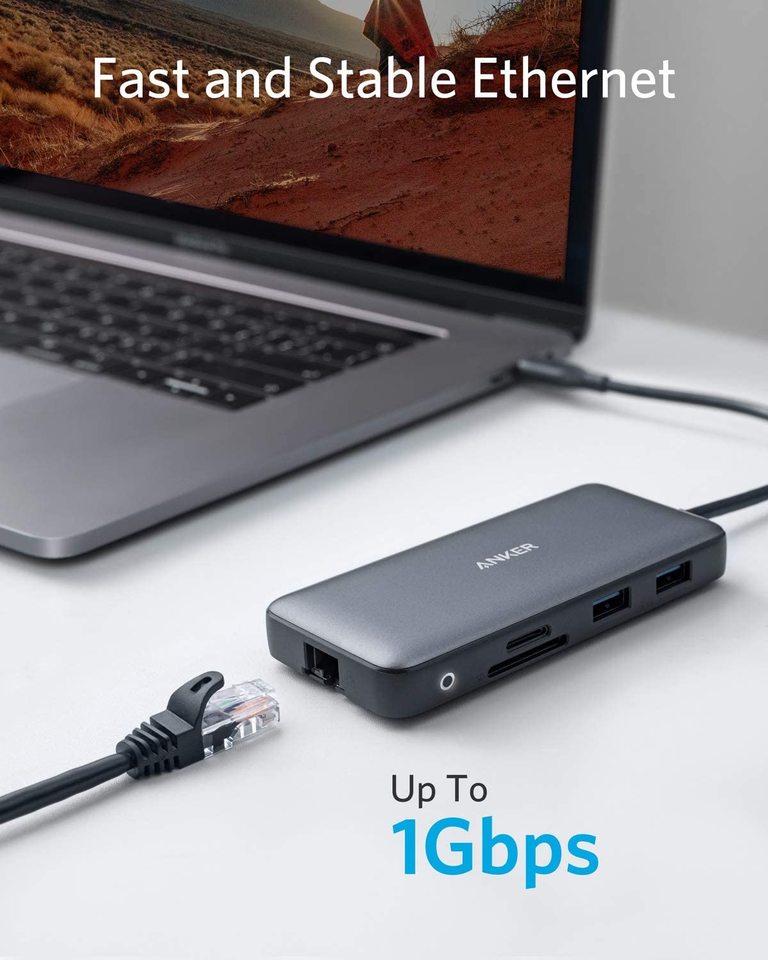 Concentrador USB-C Anker <b>553</b> (8 en 1)