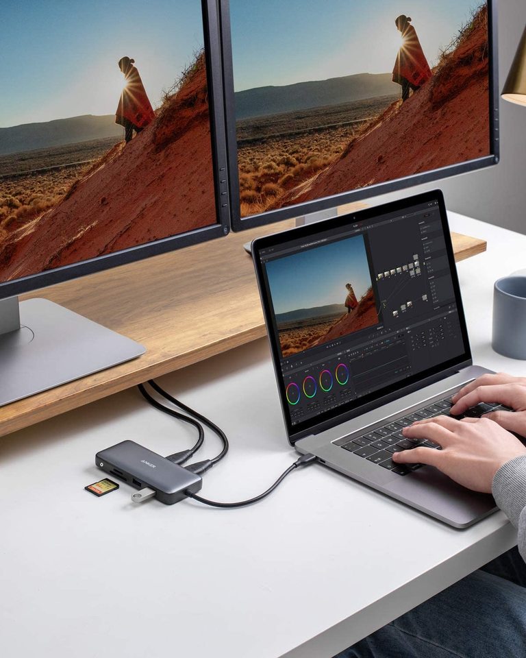 Concentrador USB-C Anker <b>553</b> (8 en 1)