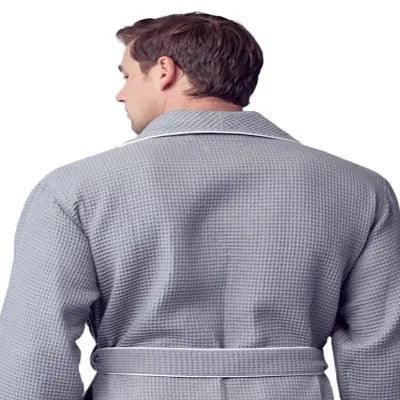Bata de lujo con ribetes gofrados para hombre