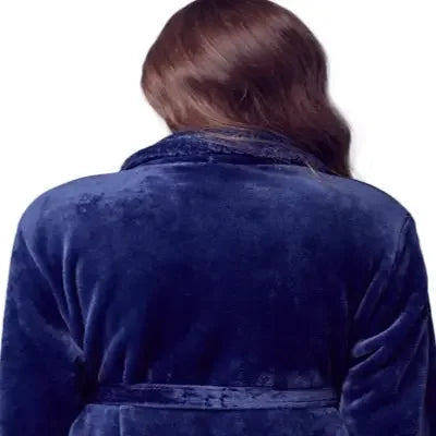 Bata de baño ultrasuave de felpa para mujer