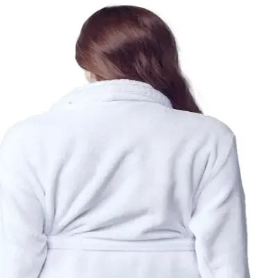 Bata de baño ultrasuave de felpa para mujer