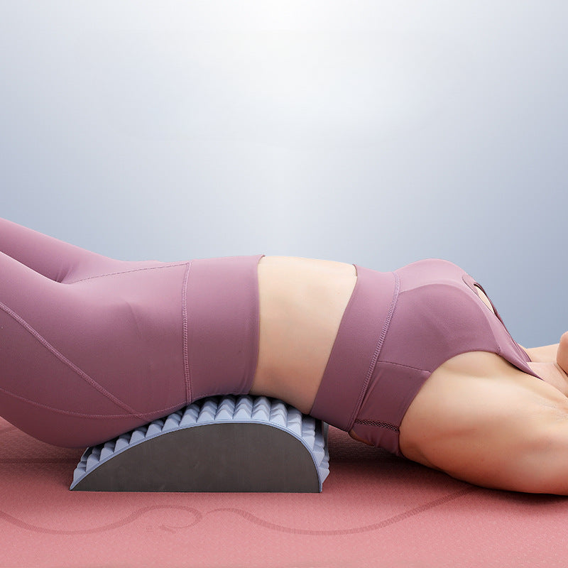 Almohada de estiramiento de espalda, soporte lumbar y cervical, masajeador para cuello, cintura, espalda, ciática, hernia de disco, alivio del dolor, masaje, relajación