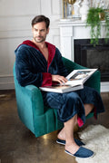 Bata de Hombre con Capucha – Confort de Felpa Ultra Suave para Uso Diario