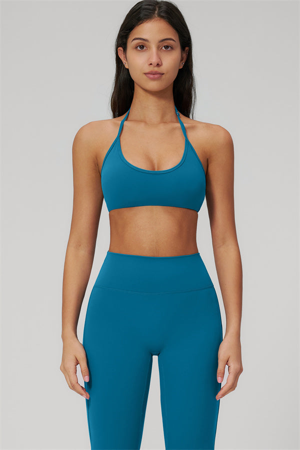 Conjunto de 2 piezas Rapture: Sujetador deportivo y Leggings acampanados