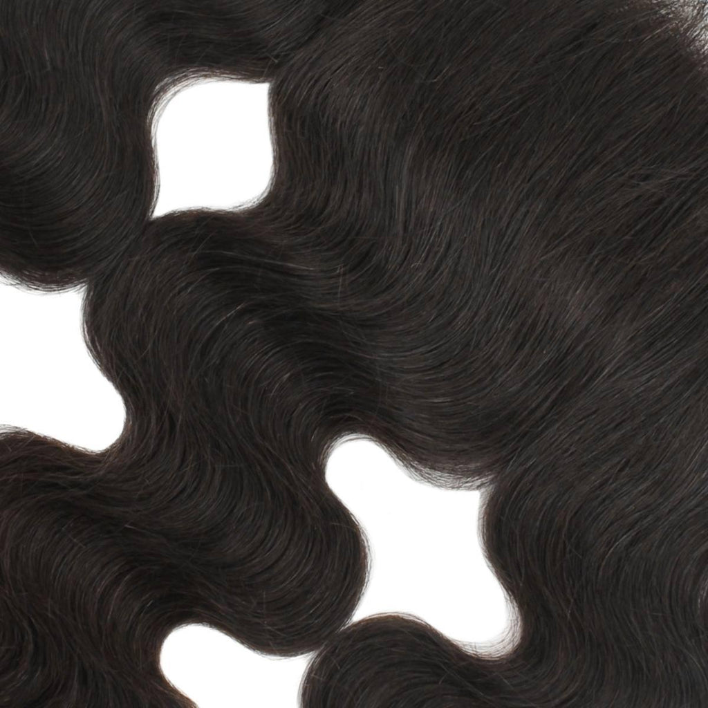 Frontal de cabello humano HD Lace 13x4 con onda corporal brasileña