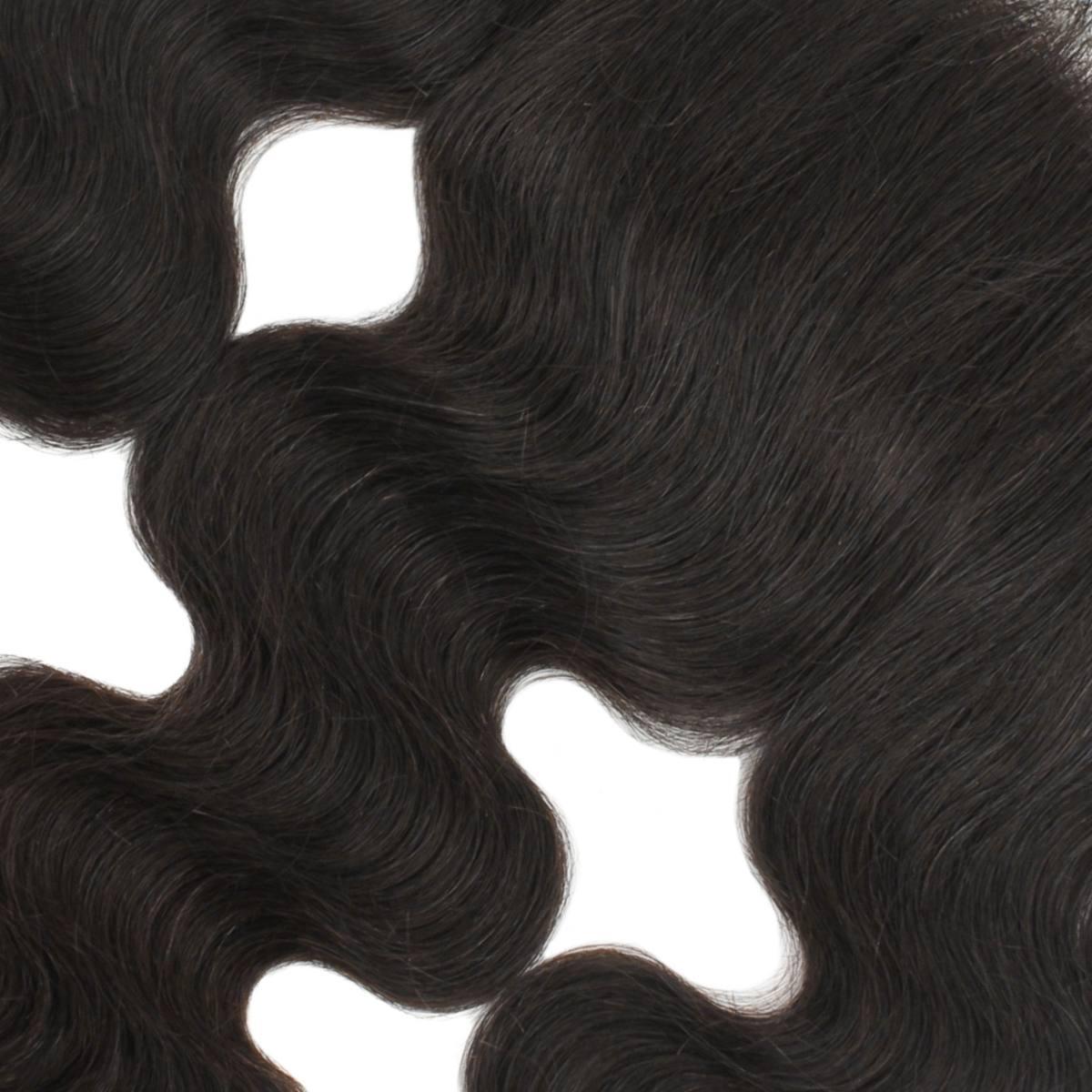 Frontal de cabello humano HD Lace 13x4 con onda corporal brasileña
