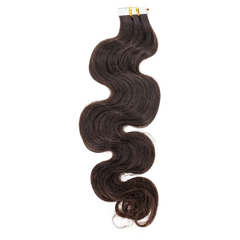 Extensiones de Pelo 100% Humano Liso Ondulado con Cinta Adhesiva