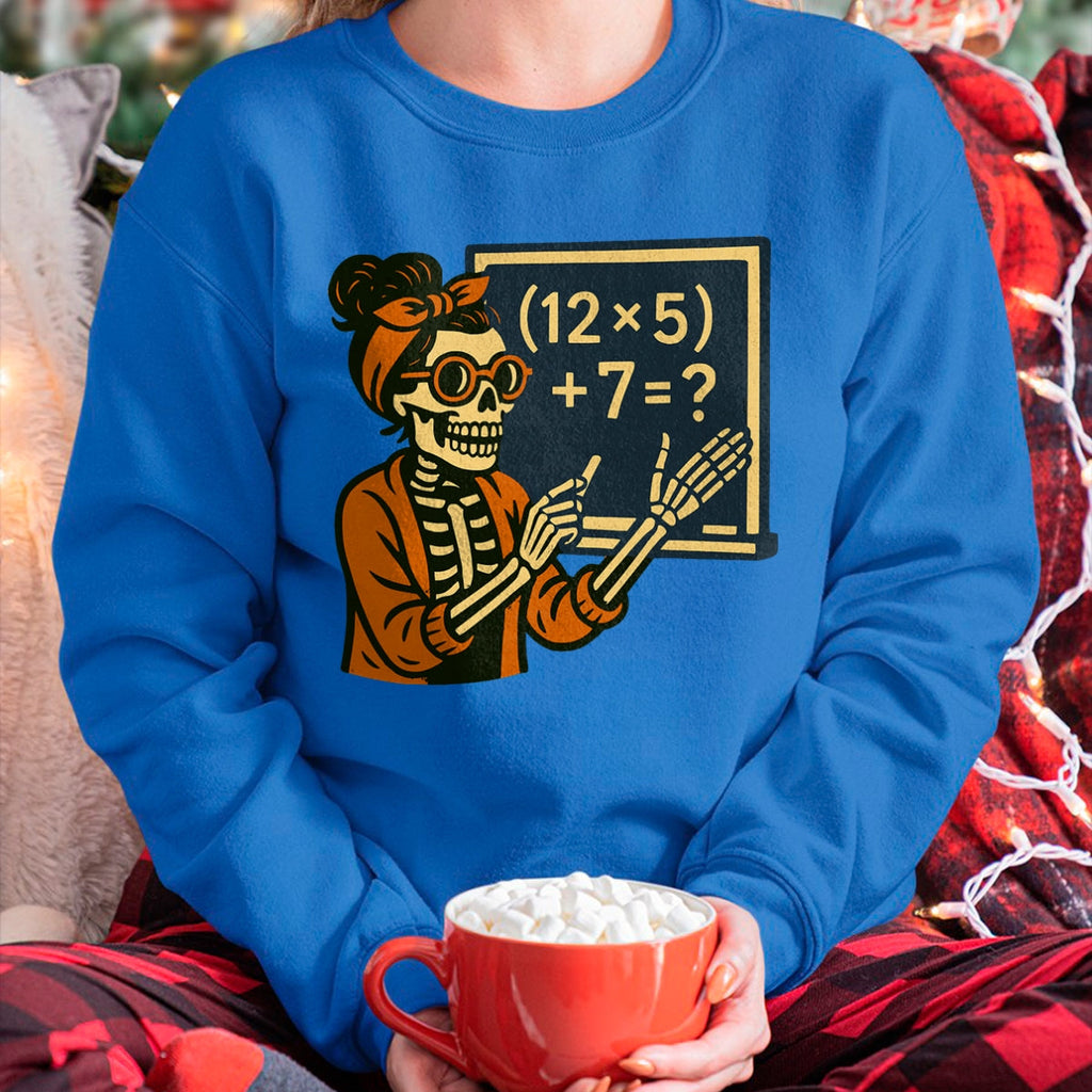 67 Teacher Halloween Skeleton Six Seven Meme Brainrot Math T-Shirt - Camiseta/Sudadera Unisex de Halloween - NGHL00