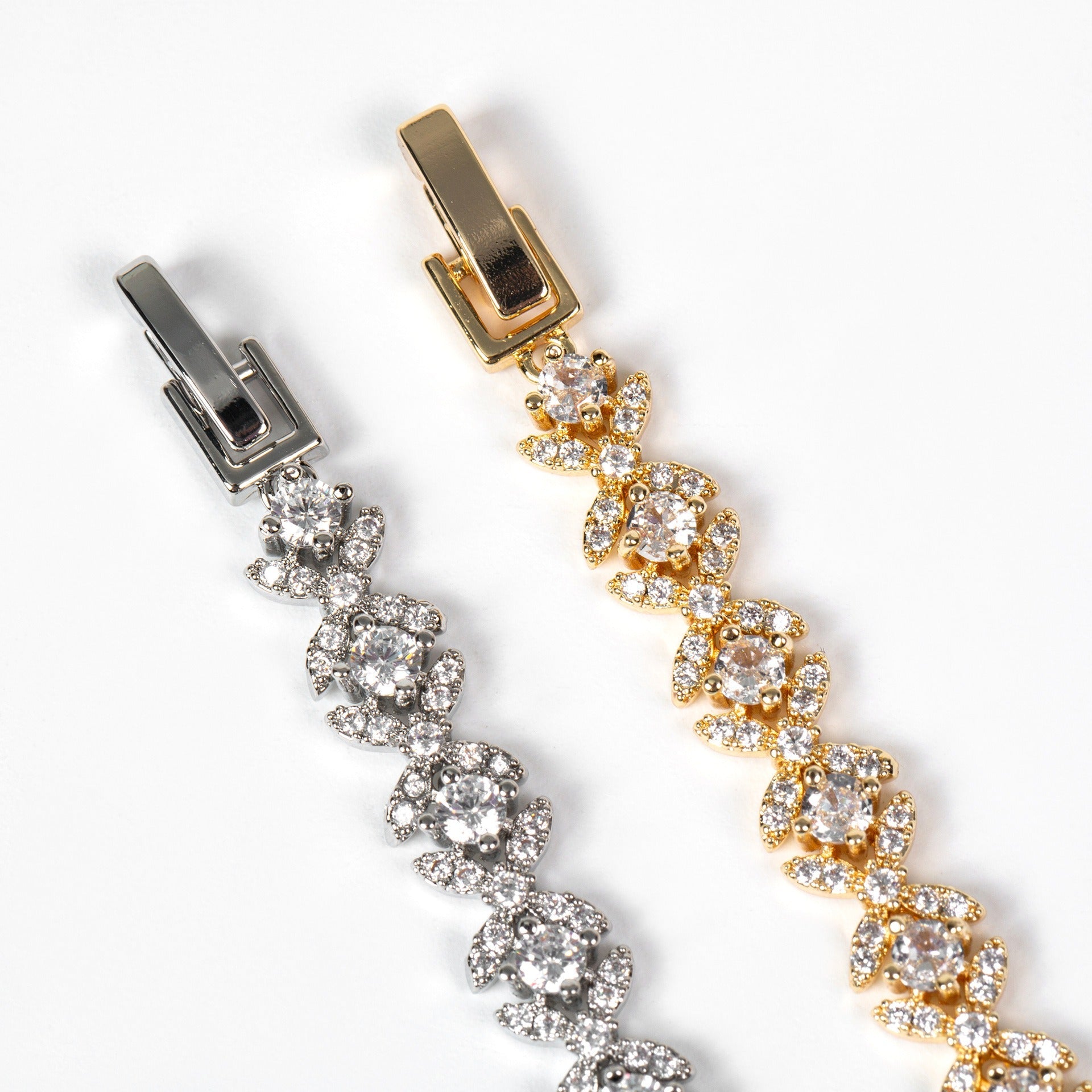 Small Cross Cubic Zirconia Bracelet