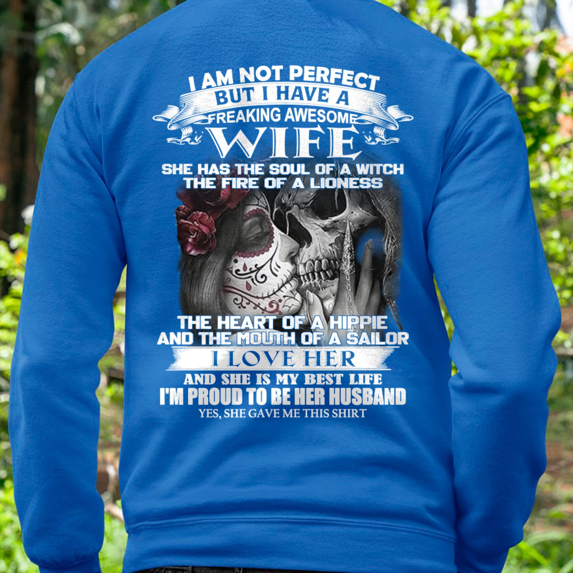 No Soy Perfecto, Pero Tengo Una Esposa Jodidamente Increíble - Regalo de Esposa para Esposo - NGHL00 (SKU06-31-00)