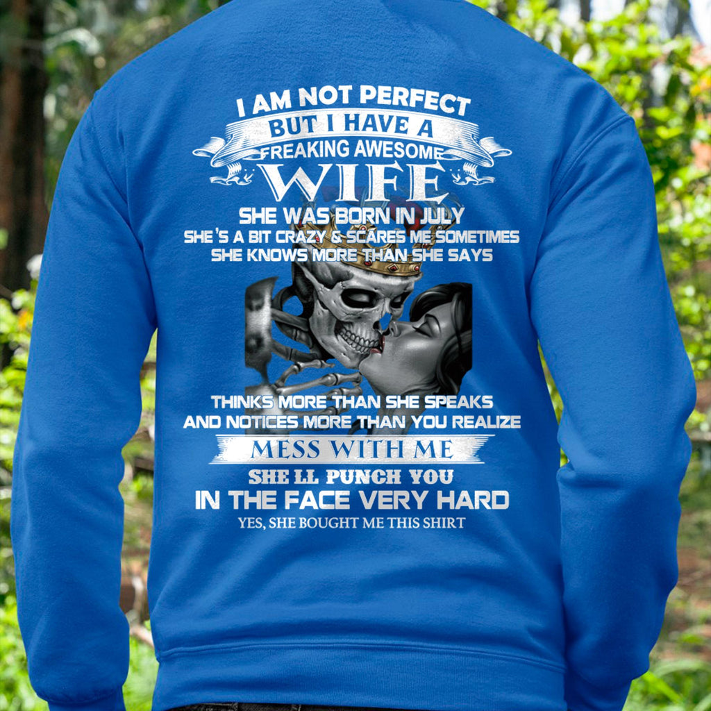 Julio - No Soy Perfecto Pero Tengo Una Esposa J***damente Increíble - Regalo De Esposa Para Esposo - NGHL07 (SKU06-34-07)
