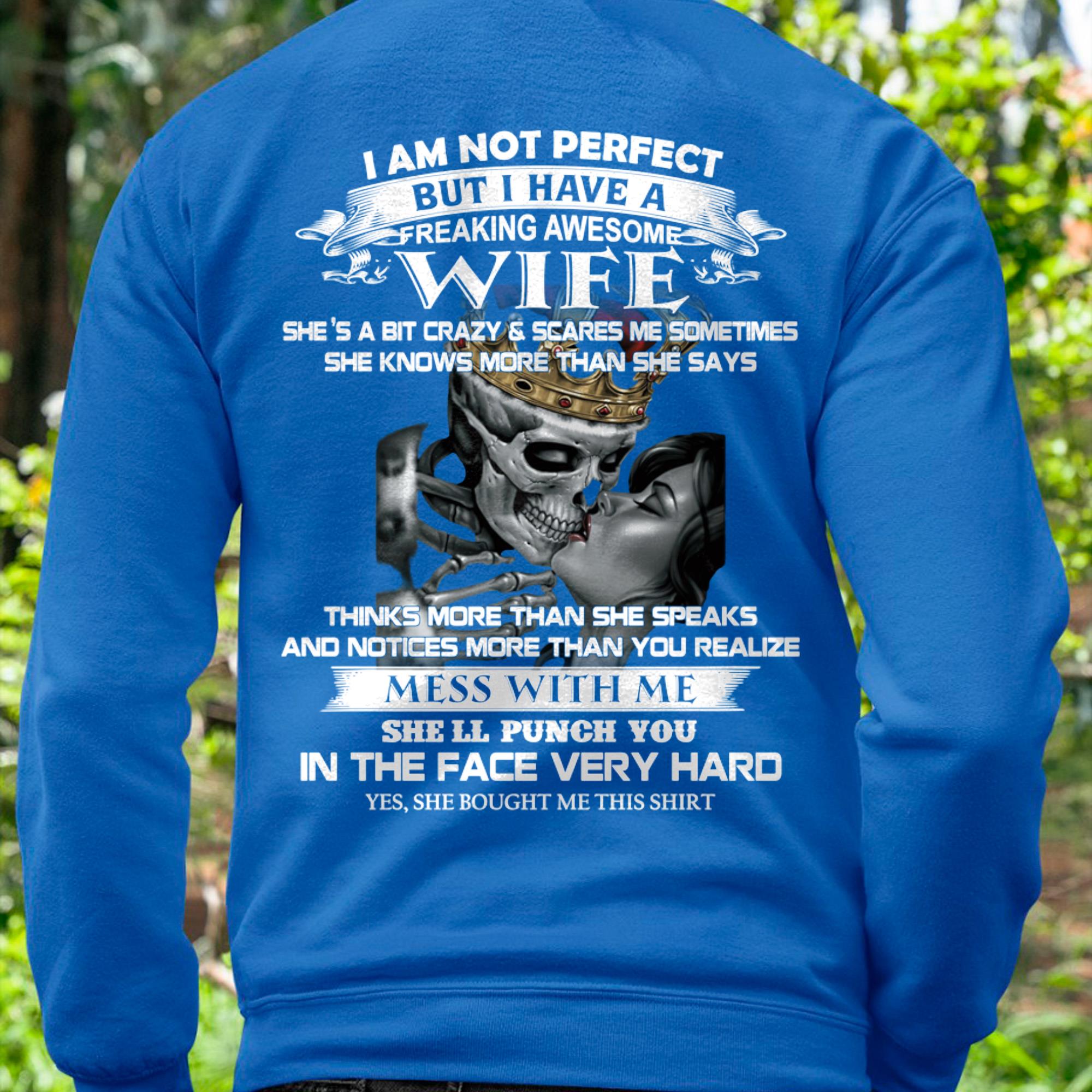 No Soy Perfecto Pero Tengo Una Esposa Increíble - Regalo Para Esposo De Esposa - NGHL00 (SKU06-34-00)