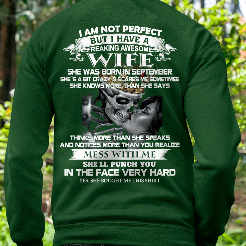Septiembre - No Soy Perfecto Pero Tengo Una Esposa Genial - Regalo De Esposa Para Esposo - NGHL09 (SKU06-34-09)