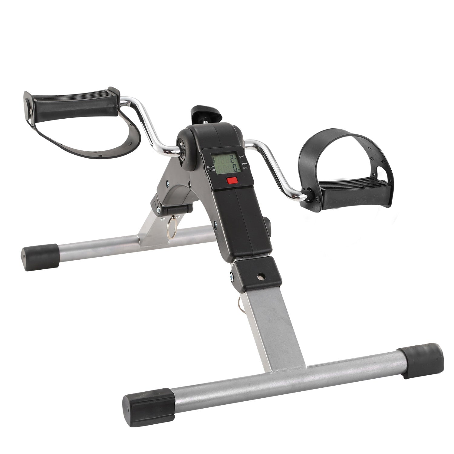 Bicicleta Estática Plegable con Pedales, Monitor LCD, Mini Bicicleta Estática para Brazos y Piernas, Terapia Física, Oficina, Hogar y Gimnasio