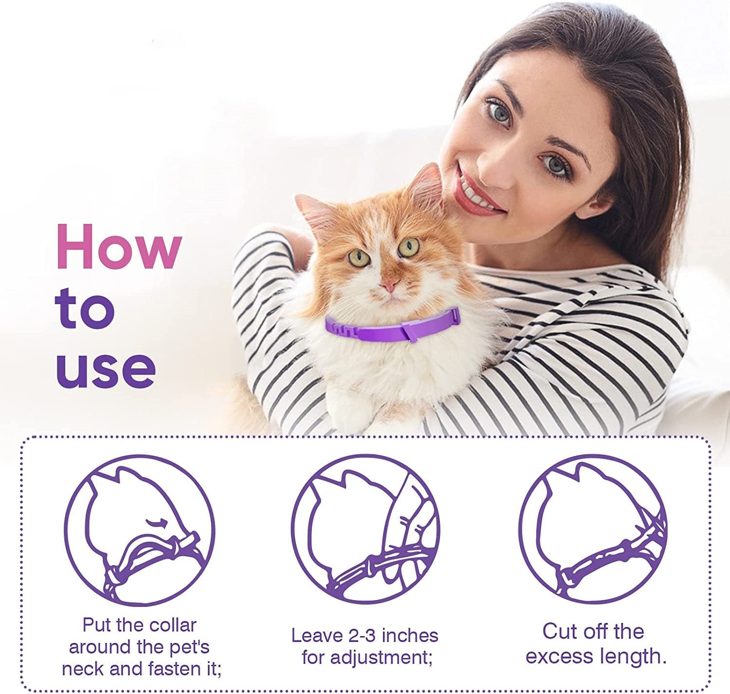 Collar calmante para mascotas Paquete múltiple — Gatos y perros