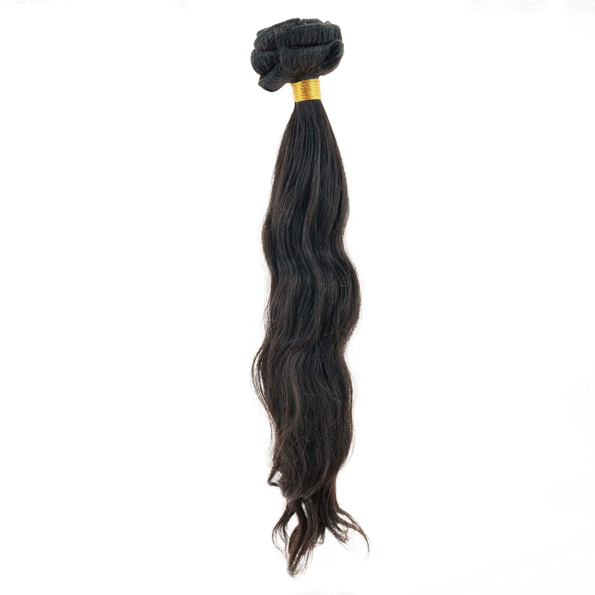Extensiones de Cabello 100% Humano Rizado Natural Negro Hindú con Clip