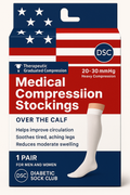 Calcetines de compresión para hombre, hasta la rodilla (1 par)