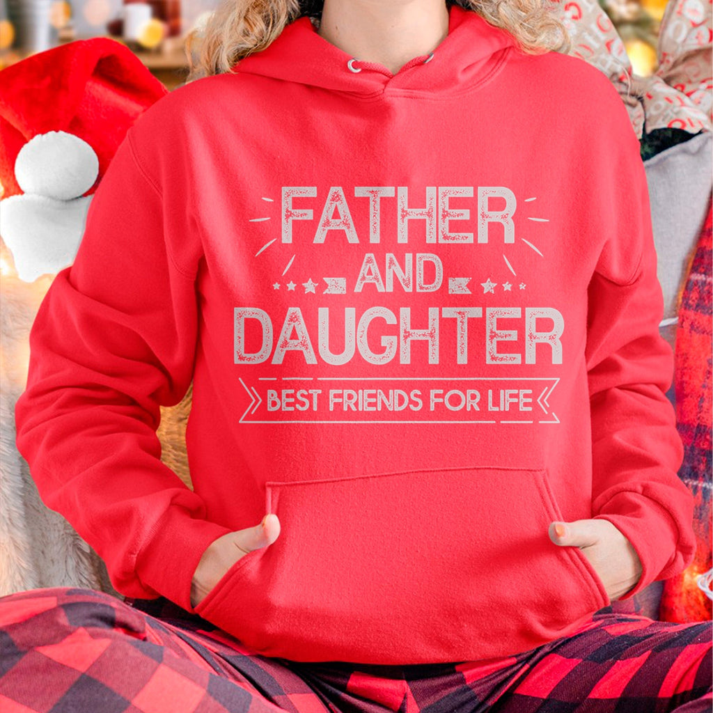 Padre e hija mejores amigos de por vida Camiseta Regalo del Día del Padre - Regalo para hija de papá - Sudadera con capucha NGHL00 (SKU-T1410DD-A02)