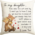 Almohada Para Mi Hija De Mamá Y Papá
