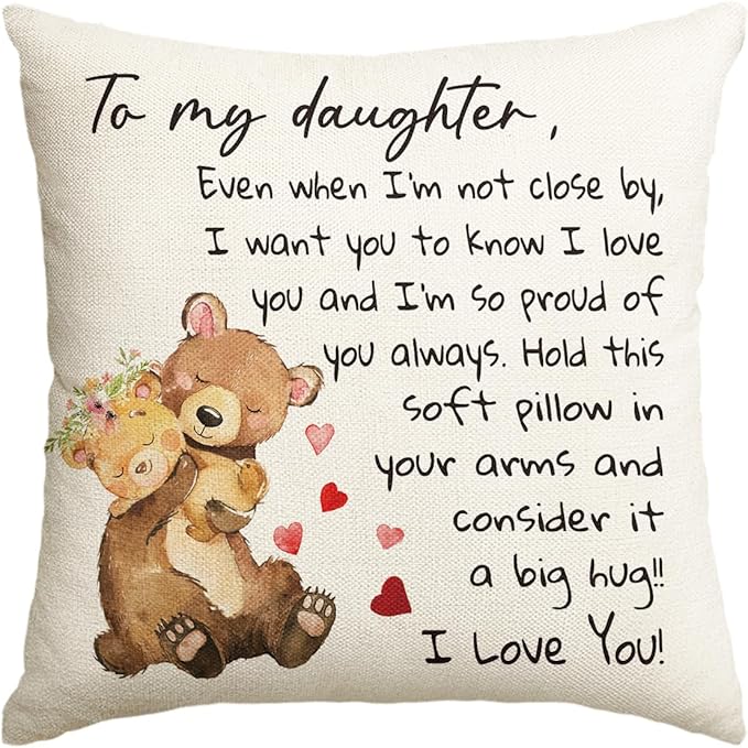 Almohada Para Mi Hija De Mamá Y Papá