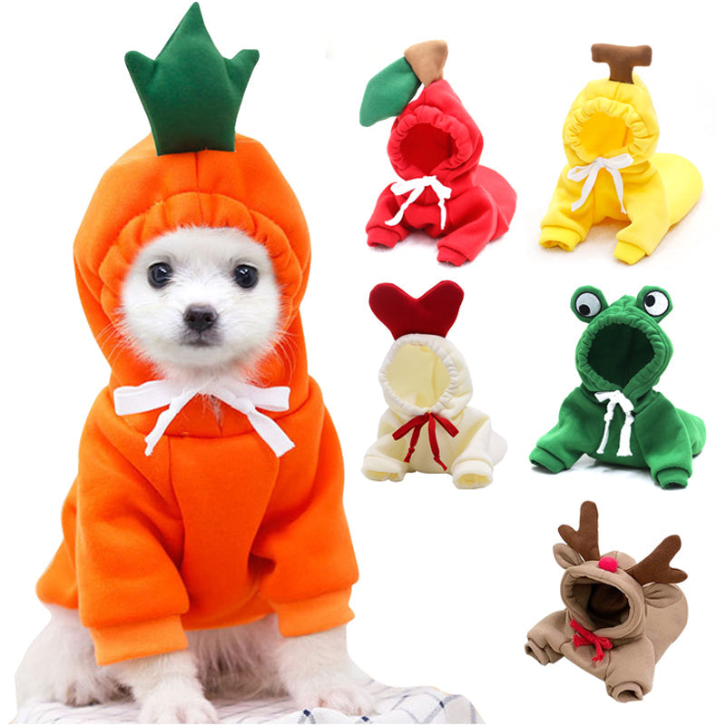 Sudadera con capucha para perro «Cute Fruit» — 7 estilos, tallas XS–2XL
