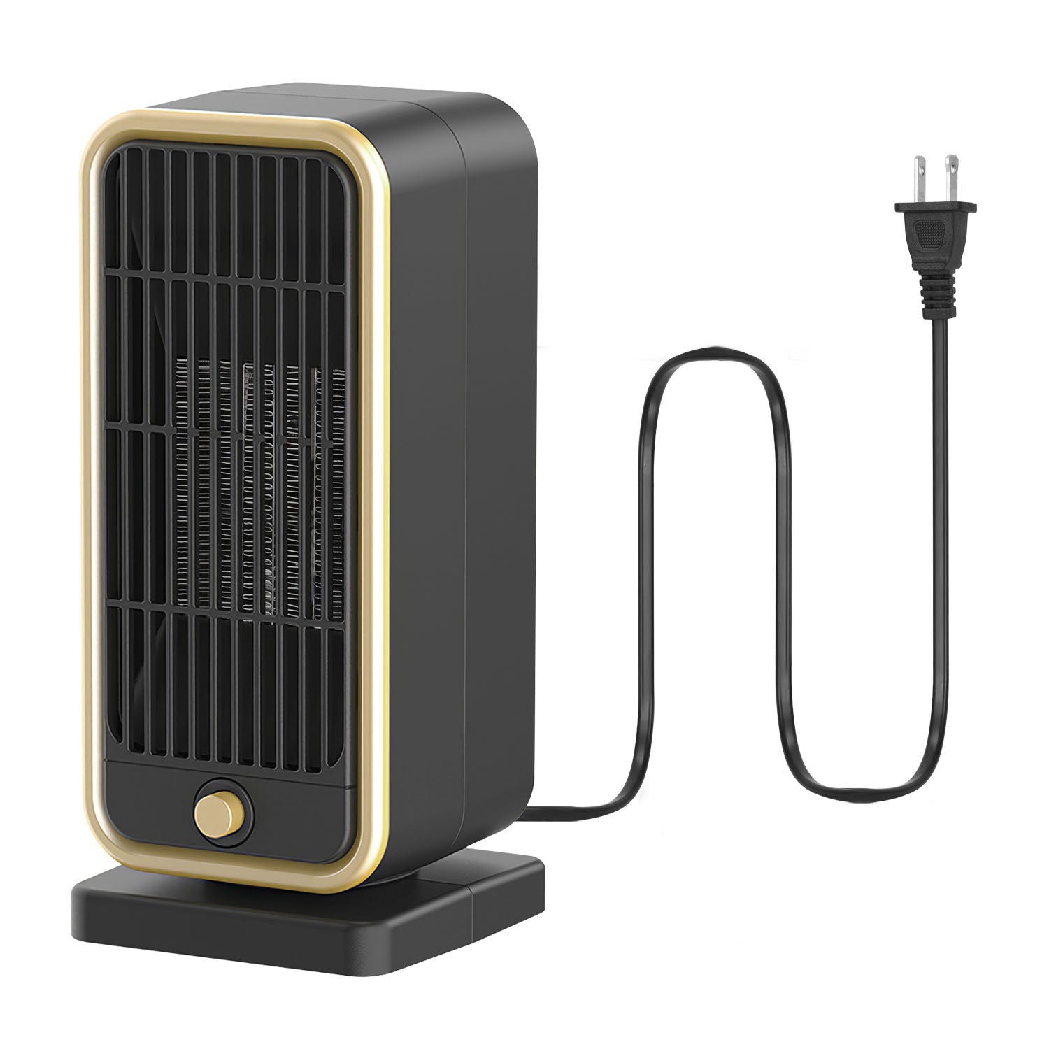 Calentador Eléctrico Portátil de 500W, Calentador de Espacio con Cerámica PTC, Protección Contra Sobrecalentamiento y Vuelco, Calentamiento en 3 Segundos, Para Uso en Hogar u Oficina de 30 m²