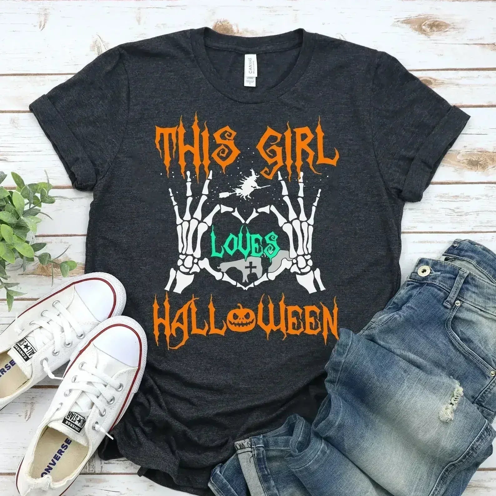Camiseta Esta chica ama Halloween