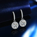 Pendientes redondos de plata de ley 925