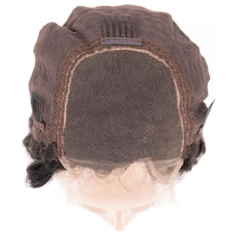 Peluca de Cierre de Encaje Transparente 4x4 de Cabello Humano 100% Ondulado Profundo