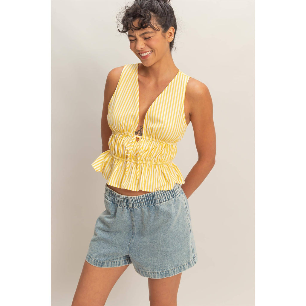 Sunny Side Striped Top