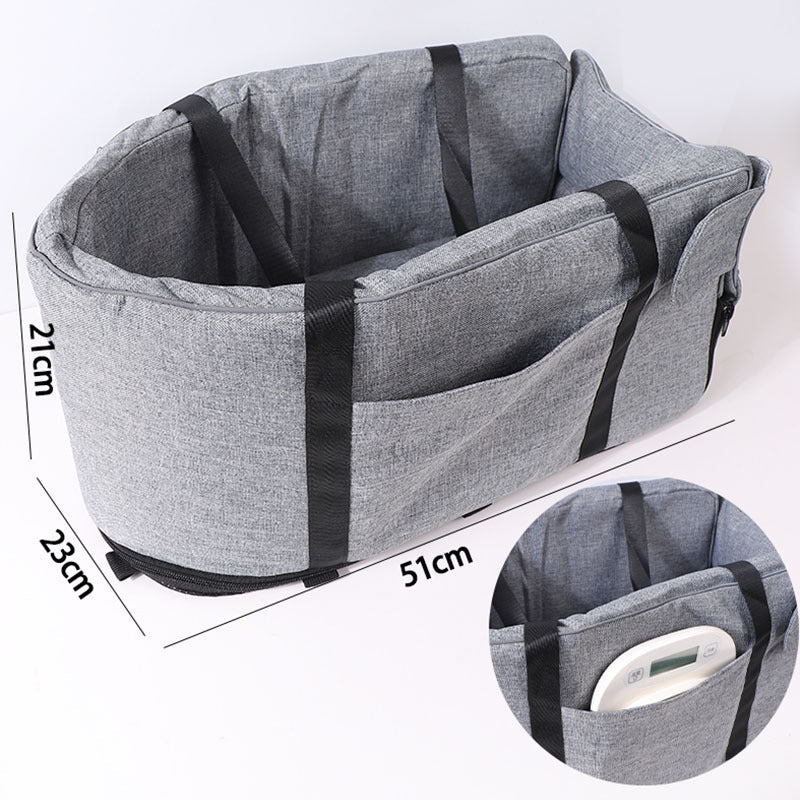 Transportín Portátil para Perros para Coche — 4 colores, para todas las estaciones, laterales blandos