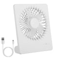 Mini ventilador de escritorio portátil, recargable por USB, silencioso, con 5 aspas y 3 velocidades ajustables para dormitorio u oficina